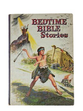 Bedtime Bible Stories Hardcover 1955 Illustrated Bruno Frost Whitman Publishing
